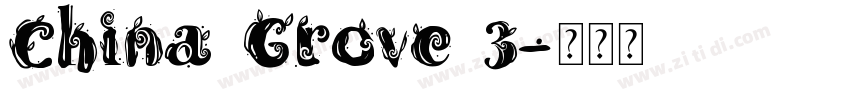 China Grove 3字体转换